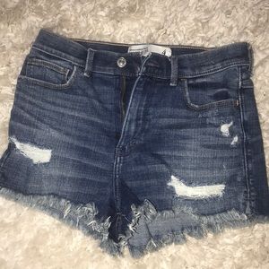 High waisted Jean shorts